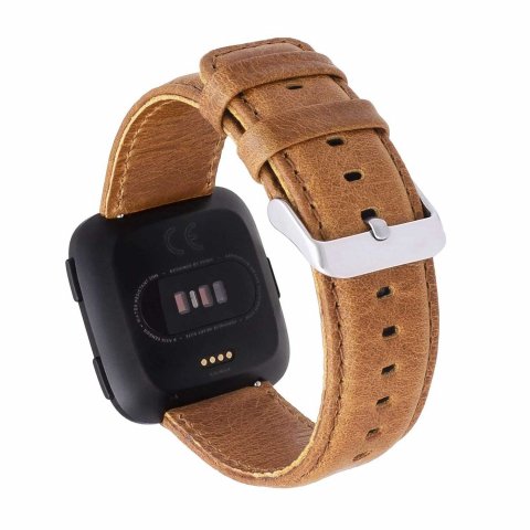 Fitbit Versa Leather Smart Watch